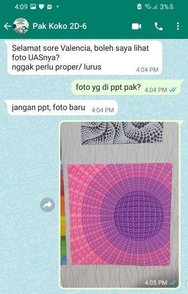 Tugas gambar nirmana hasilnya terlalu sempurna, dosen sampai curiga.