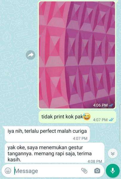 Tugas gambar nirmana hasilnya terlalu sempurna, dosen sampai curiga.
