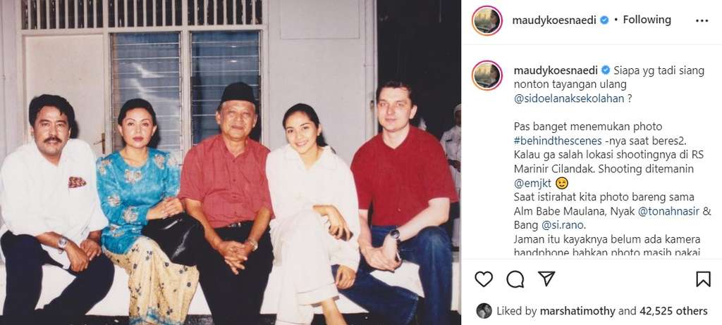 Unggahan Maudy Koesnaedi