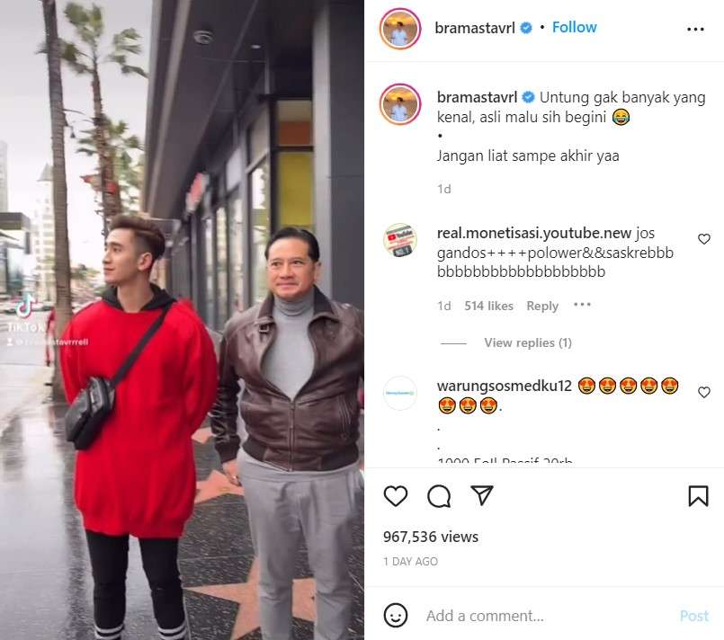 Verrell Bramasta dan Ivan buat video TikTok