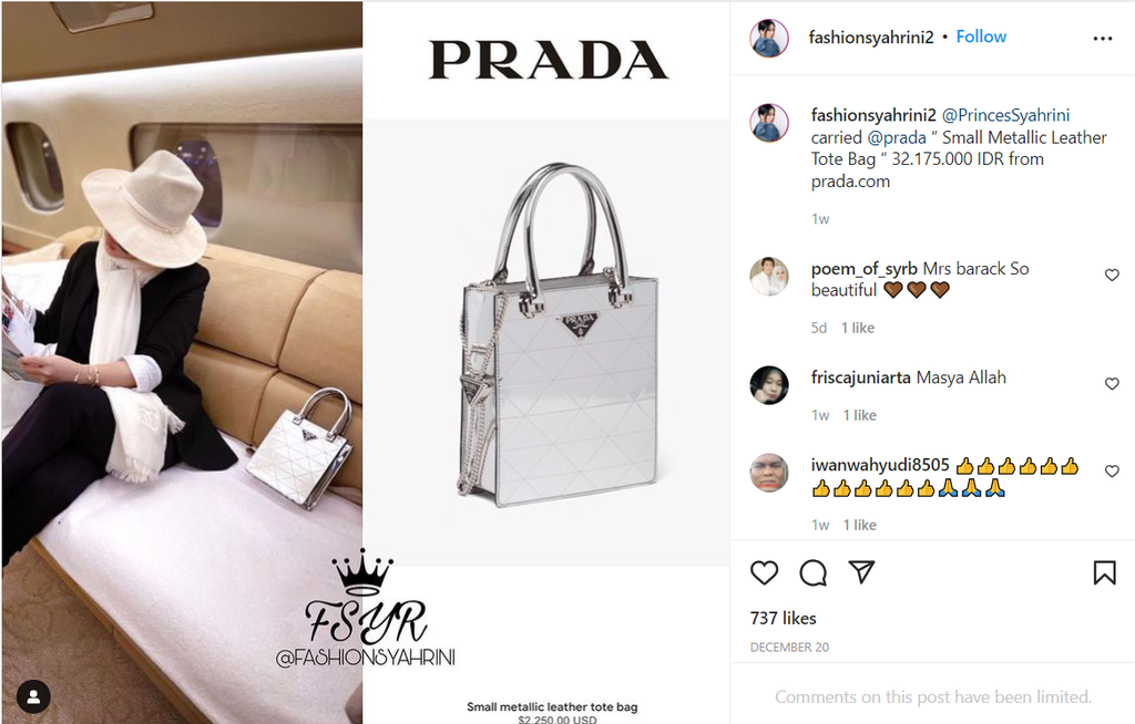 Instagram @fashionsyahrini2
