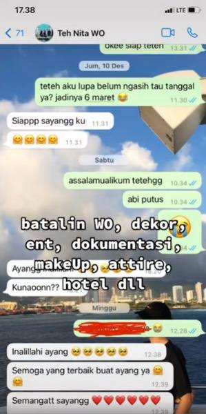 Batal nikah wanita ini kembalikan seserahan ke calon suaminya.