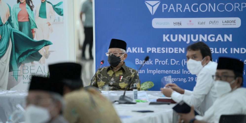 Wapres Ma'ruf Amin Kunjungi Pabrik Paragon