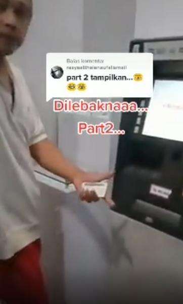 Mengaku pegang kartu ATM tapi tidak melakukan transaksi.