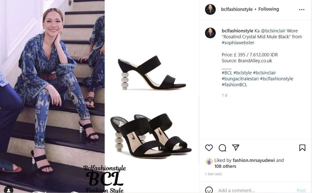 Sepatu kristal BCL