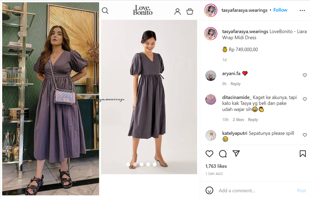 Instagram @tasyafarasya.wearing