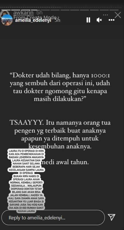 Tanggapan Ibu Laura Anna Tanggapan Ibu Laura Anna