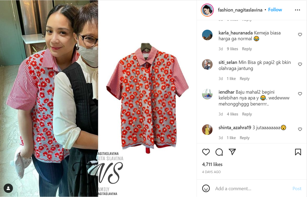 Instagram @fashion_nagitaslavina Instagram @fashion_nagitaslavina