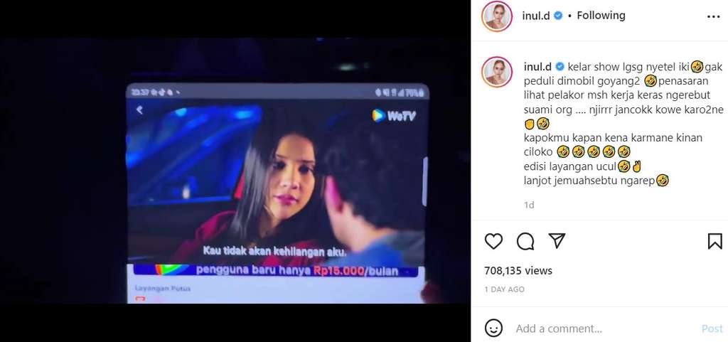 Unggahan Inul Daratista