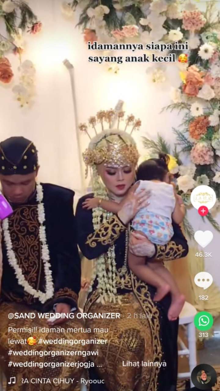 Pengantin viral wajah mirip Lesti Kejora