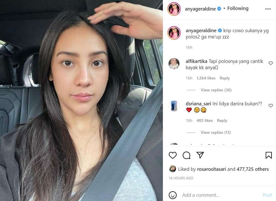 Anya Geraldine (Foto : @anyageraldine)
