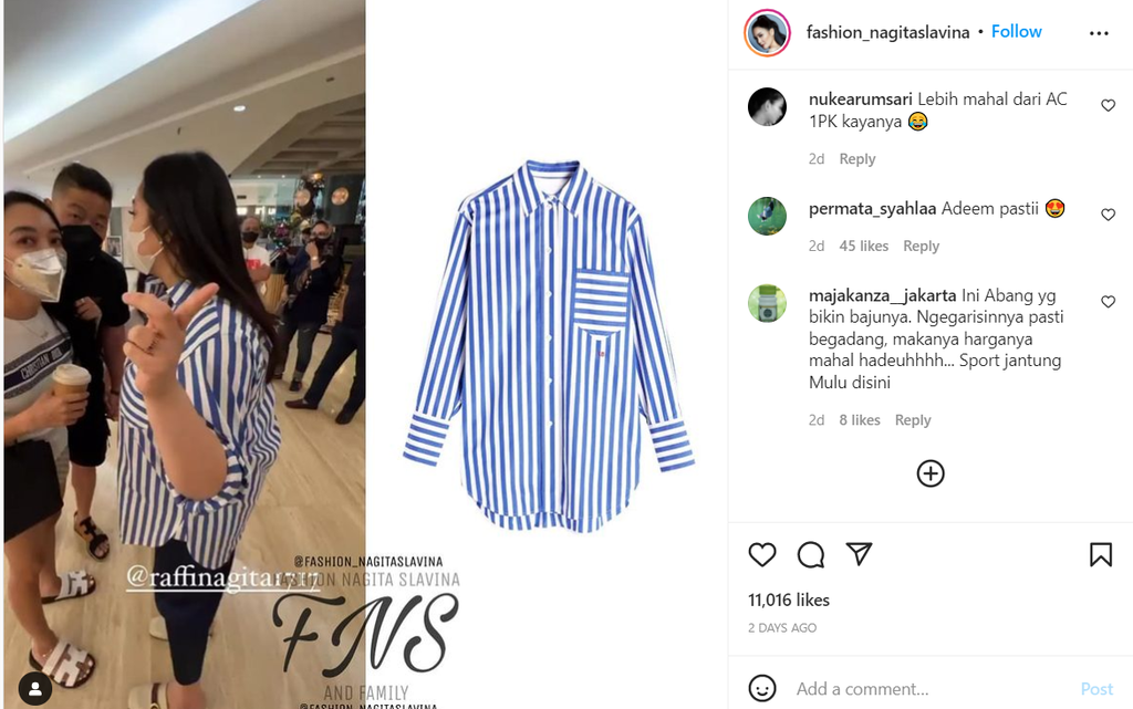 Instagram @fashion_nagitaslavina Instagram @fashion_nagitaslavina