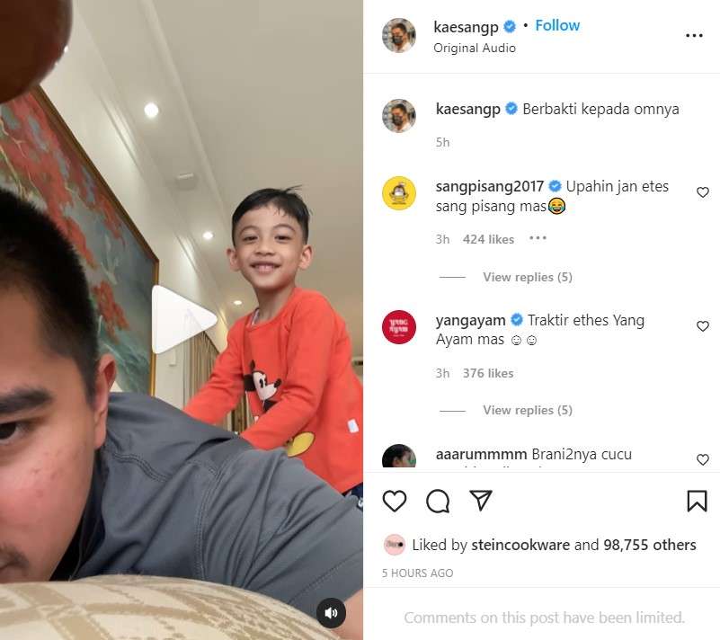 Unggahan Kaesang Pangarep