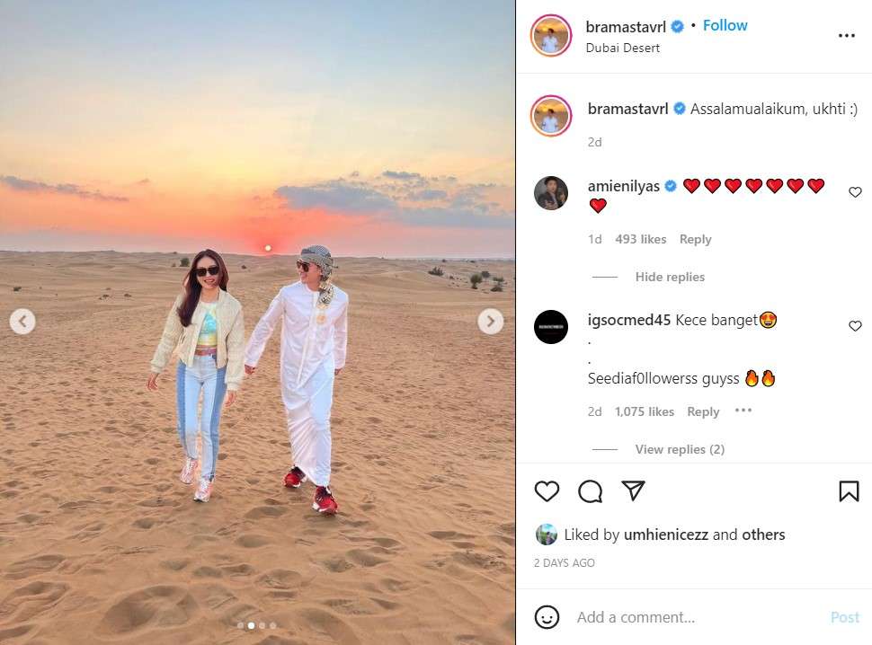 Natasha Wilona dan Verrel Bramasta