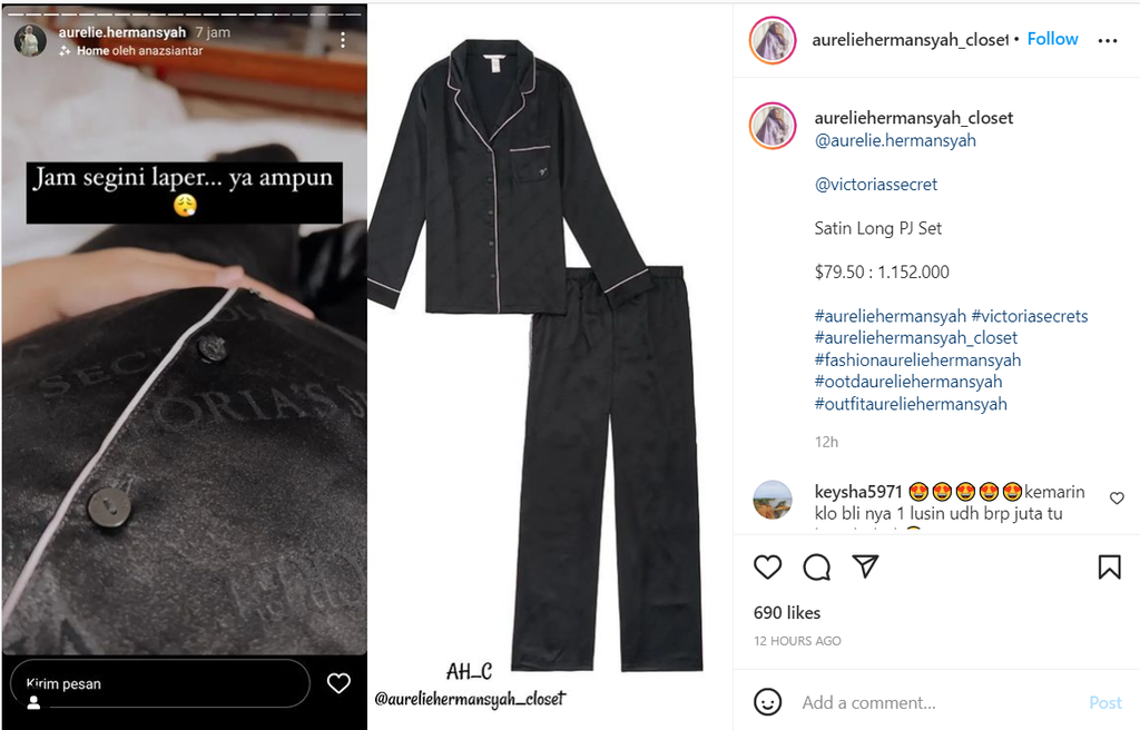 akun @aureliehermansyah_closet akun @aureliehermansyah_closet