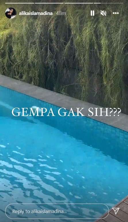 Alika Islamadina rasakan gempa