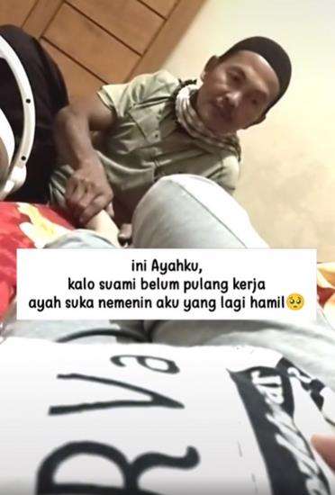 Perhatian ayah kepada anak perempuannya yang lagi hamil bikin terharu.