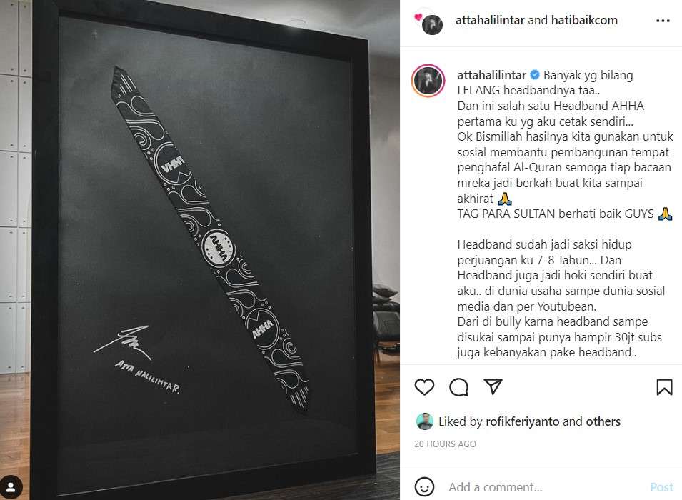 Atta Halilintar headband