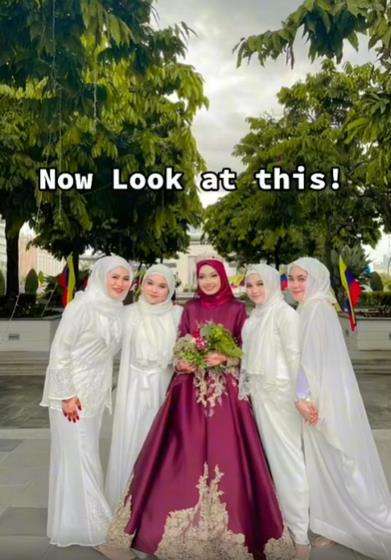 Aksi bridesmaid tak mau tangkap buket bunga bikin ngakak.