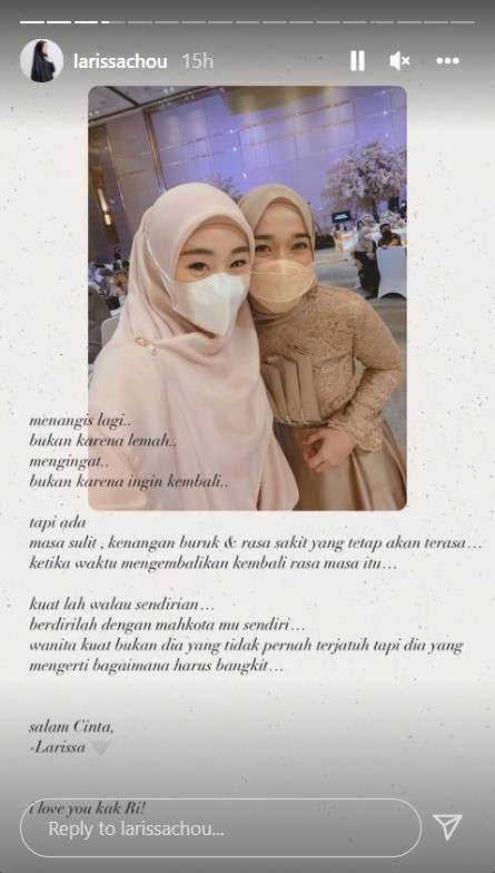 Unggahan Larissa Chou buat Ririe Fairus