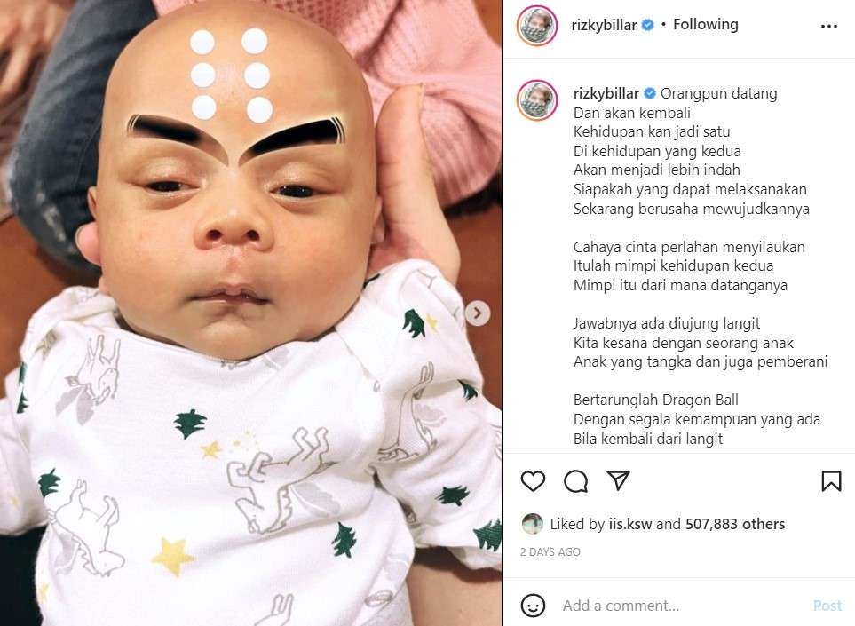 Unggahan Rizky Billar