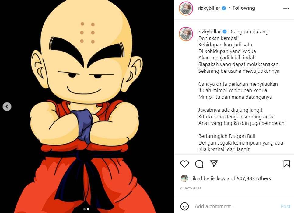 Unggahan Rizky Billar