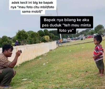 momen ayah minta izin foto anaknya bikin haru.