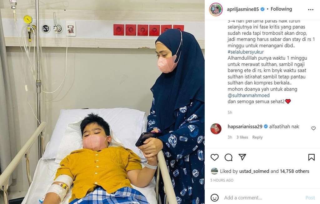Sultan putra sulung ustaz Solmed dan April Jasmine
