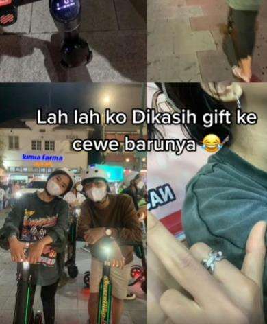 Baju hadiah untuk mantan dipakai sebelum dihadiahkan ke cewek barunya.