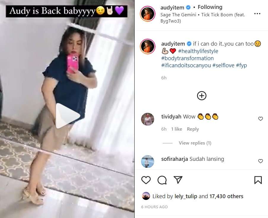 Penampilan baru Audy Item
