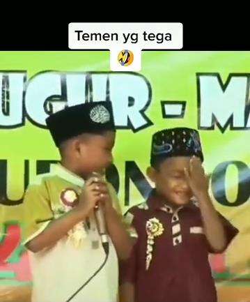 Bocah lomba hafalan Al Quran malah lupa ayat.