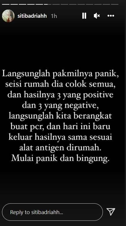 Sibad umumkan positif covid 19