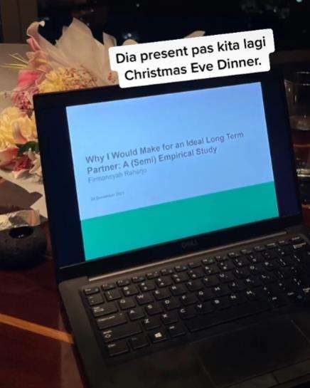 Viral cowok 'nembak' pacar pakai presentasi Power Point.