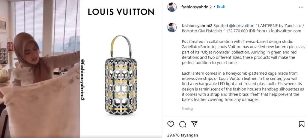 Lampion LV Syahrini