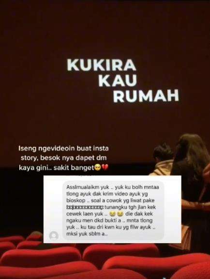 Dapat pesan minta video karena ada tunangan selingkuh.