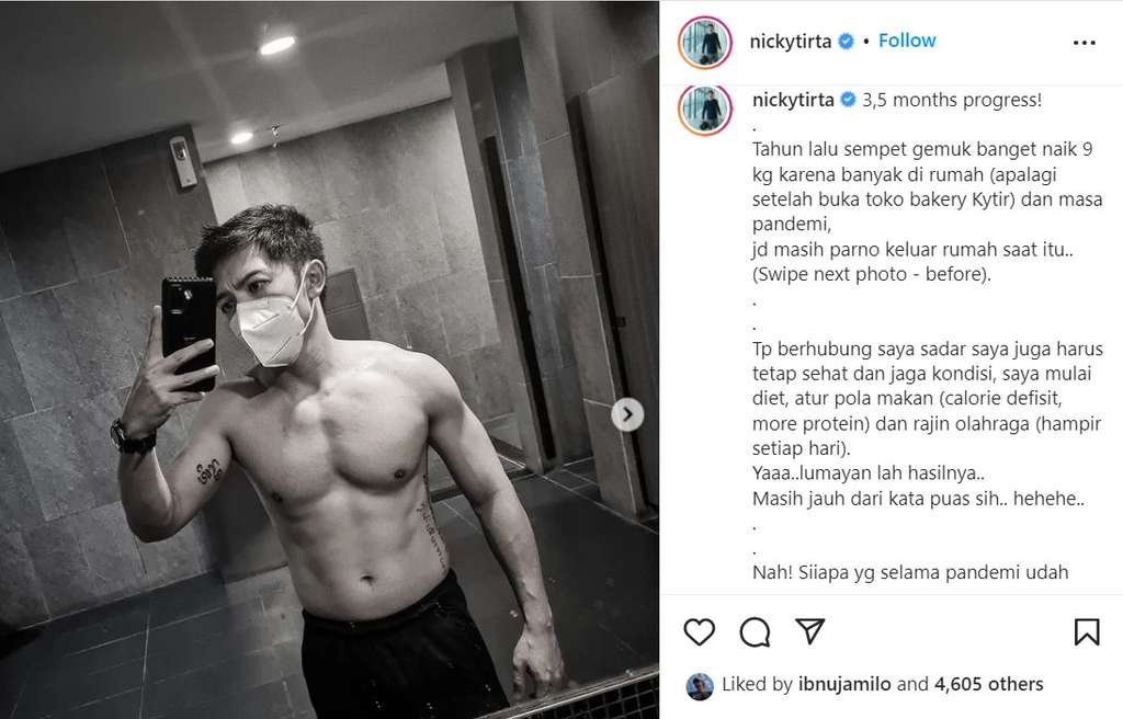Unggahan Nicky Tirta