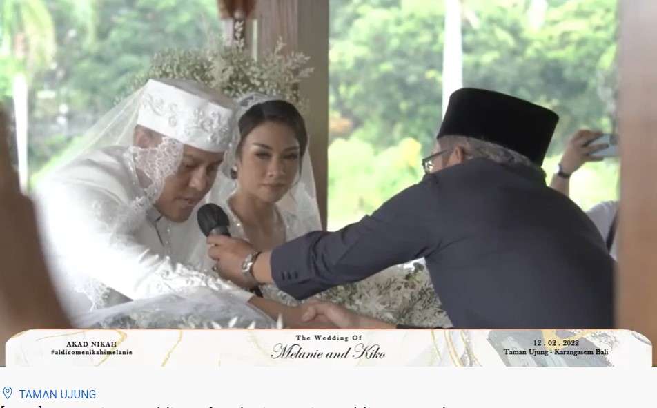 Melanie Putri dan Aldico resmi menikah