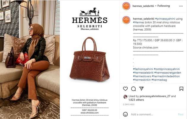 Instagram @hermes_selebritii