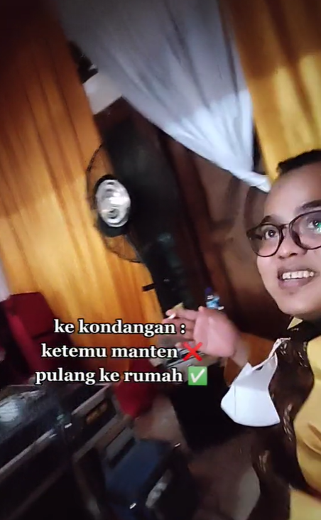 TikTokers Lewati Kondangan Orang untuk Pulang ke Rumah