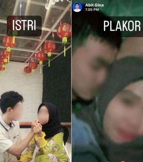 Istri sah pamer foto suami bersama pelakor.