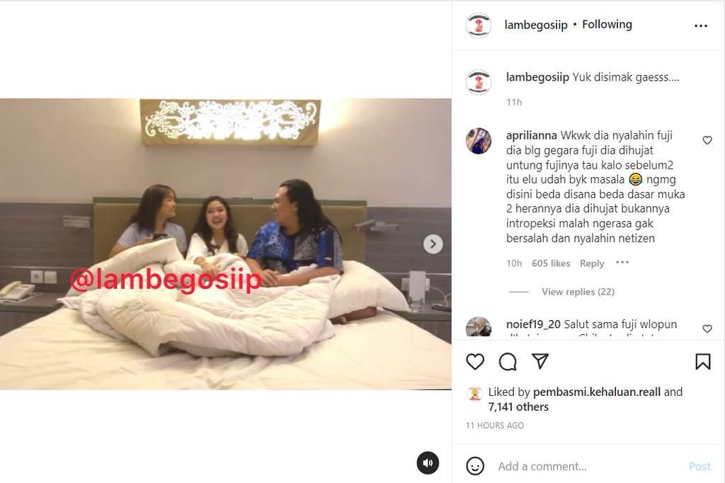 Fuji buat konten bareng Chika dan Keanu
