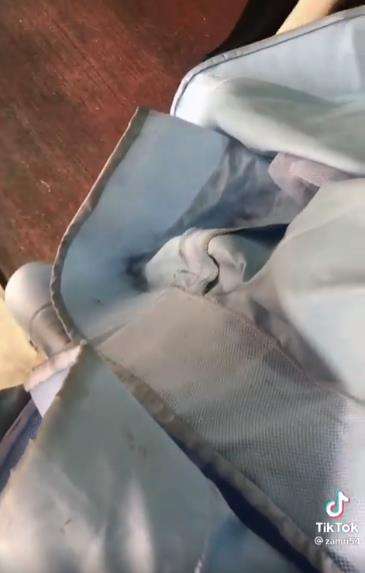 Kembalikan gaun pengantin dalam kondisi mengenaskan.