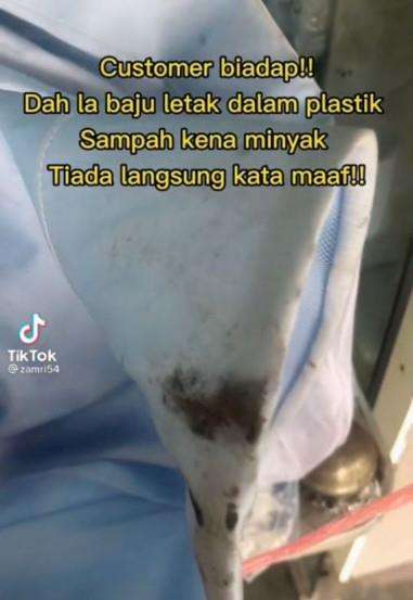 Kembalikan gaun pengantin dalam kondisi mengenaskan.