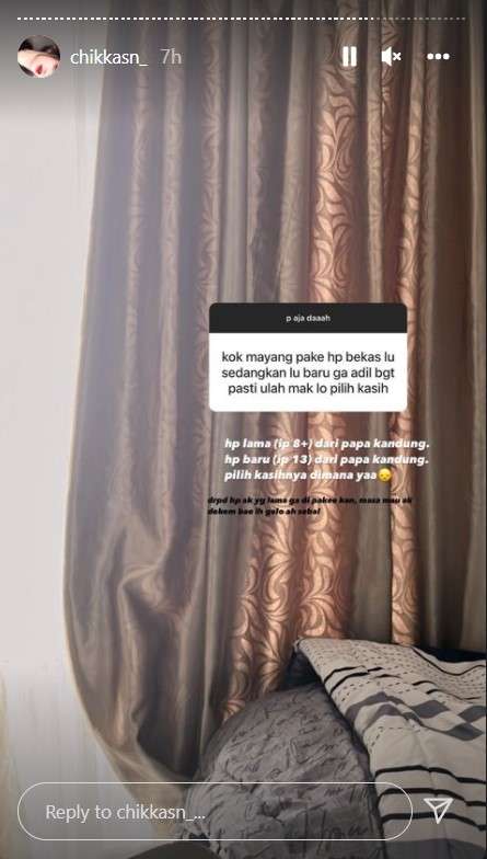 Unggahan Chika putri sambung Dody Soedrajat