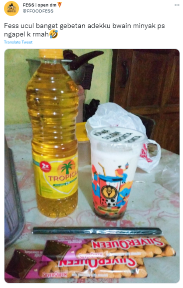 Calon Pacar Bawa Minyak Goreng Saat Ngapel