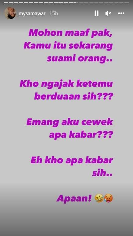 Tolak bertemu berduaan