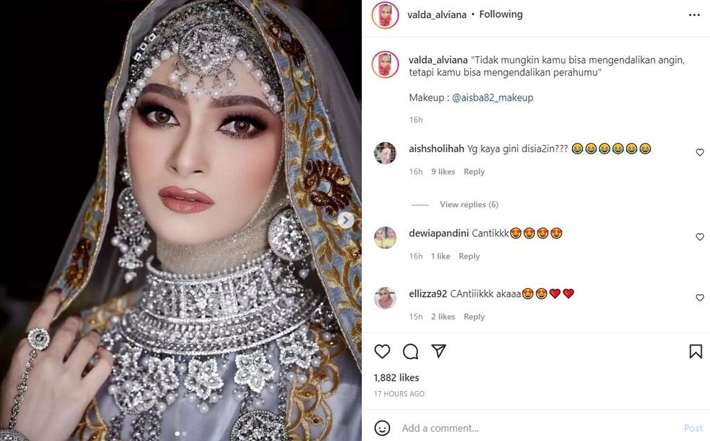 Penampilan Valda mantan istri Reza DA