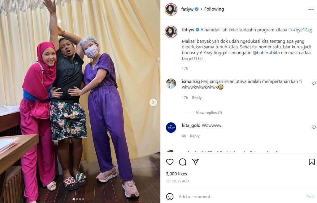 Penampilan Fati setelah diet