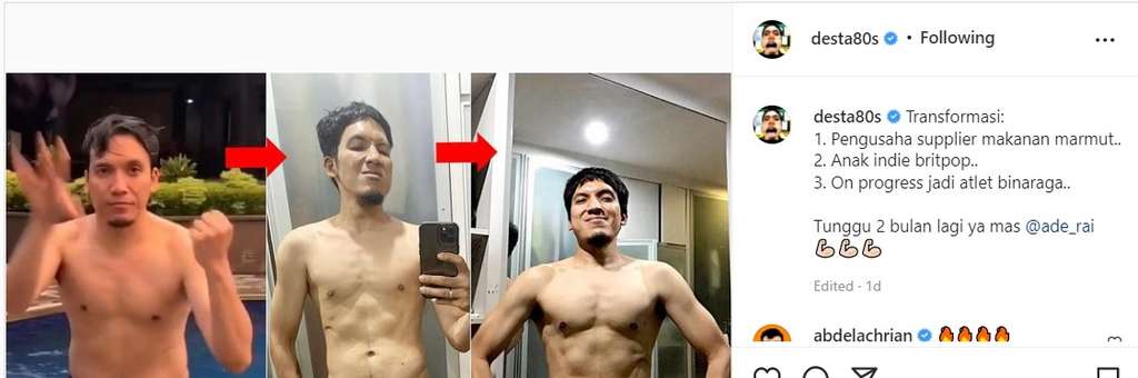 Penampilan Desta