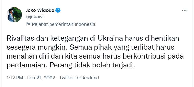 Twitter Jokowi